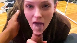 Amateur teen Blowjob with hardcore drilling