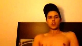 Twink’s Amateur Striptease and Webcam Jerk Off Session