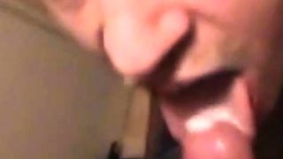 Older Neighbor Enjoys Sucking My Big Cock