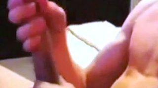 Skinny Twink Strokes His Big Cock Solo