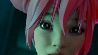 Neon Rave Slut – Blowjob in bathroom deep raw fuck cumshot