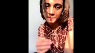 Pale amateur teen brunette Lynn Love