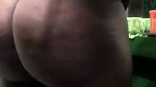 Fat Black Gay Man Striptease