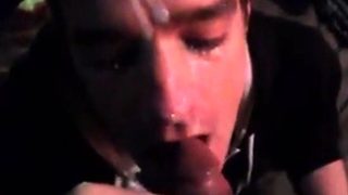 Hungry White Boy Craves Black Cum
