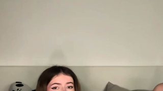 Exquisite Adrianna Savu in dark-hued undergarments –