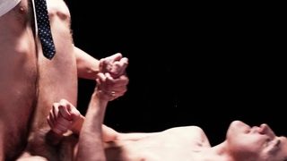 DILF makes first time twink tremble breeding