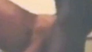 Black Amateur Gives a Blowjob to a Frenchman