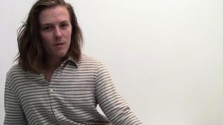 Solo Australian Leoroy Grips His Dick Tight And Strokes Hard